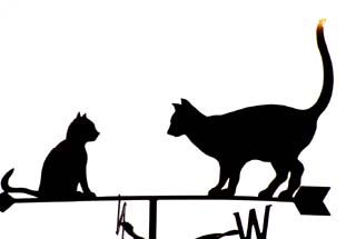Two Cats weathervane